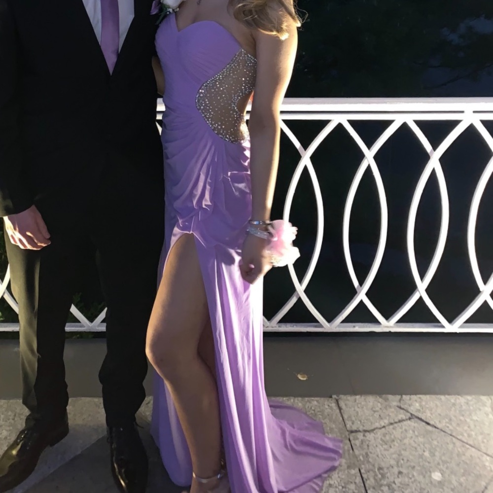 Elegant Lavender Evening Gown